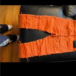Valabasas Stacked Jeans (Orange) Rare